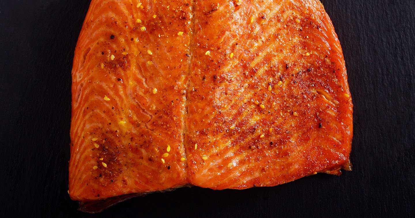 Harissa-Honey Glazed Roasted Salmon